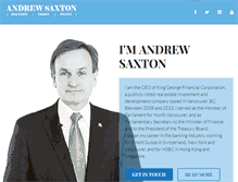Tablet Screenshot of andrewsaxton.ca